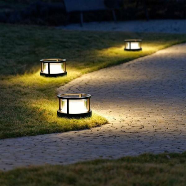 Ulkoseinävalaisin, 7W LED-pyöreä ulkoseinävalaisin Ip65 alumiininen ulkoseinävalaisin, lämmin valkoinen, ulkoseinävalaisin, terassille, poluille,
