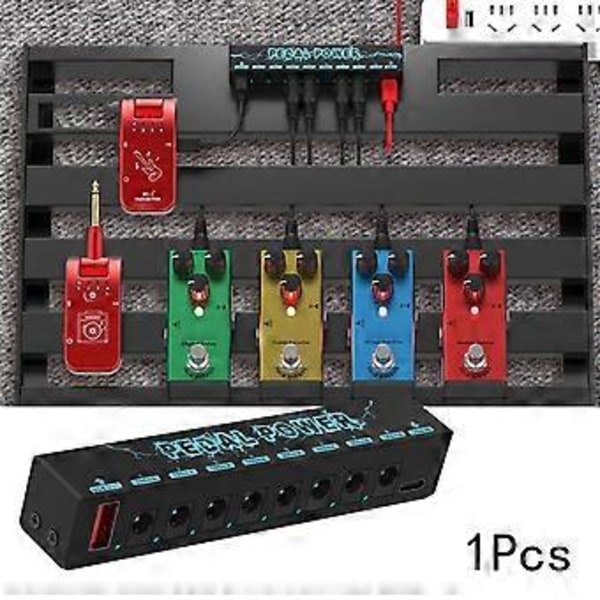 5V Guitarpedaler Strømforsyning med 8 Udgange Bærbar Pedalboard Strømforsyning Guitar Effekt Strømforsyning