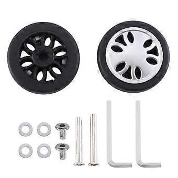 Ersättningshjul för bagage 50mm x 13mm Kit Universal Miljövänlig PU Bagagereparation 1 Par