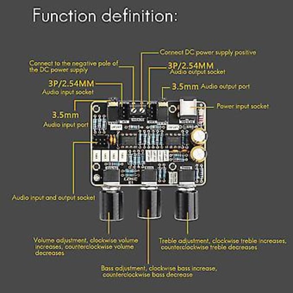 Ne5532 Säätölevy Aktiivinen Suodatin Vahvistinlevy Hifi Moduuli Kaksois O