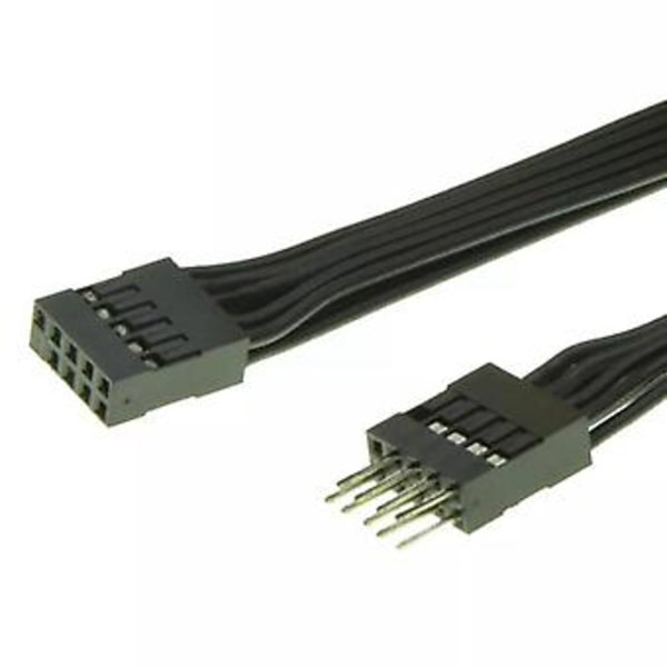 Emolevyn 9-nastainen USB 2.0 uros-naaras jatkojohto datakaapeli 30cm USB-jatkokaapeli
