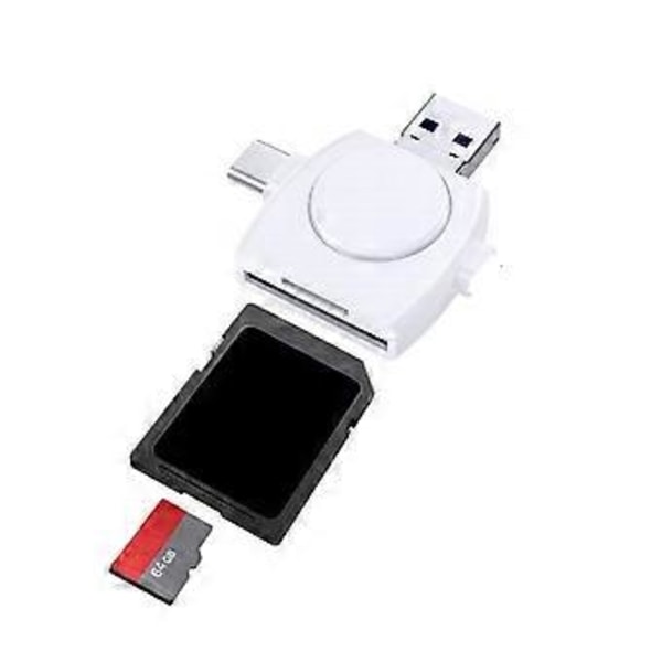 Universal Kortlæser Multi-Funktion TF SD Kortlæser Adapter til Telefon PC Computer Laptop Universal Sort