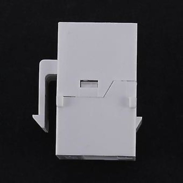 10 st Rj45 Kontakt Keystone Cat6 Förlängningsadapter, vit