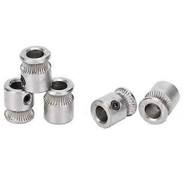 5 st Matarhjul för MK8 Extruder Matning Konkav Växel 3D-skrivartillbehör