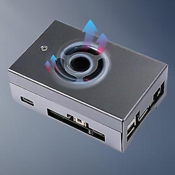 Til Rising X3 Pi Udviklingskort Kabinet Hovedkontrol Chassis Med Køleventilator Med Antenne Støvtæt