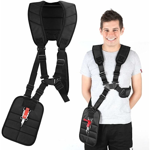 Comfortable Adjustable Effort Harness Comfortable Shoulder Strap with Adjustable Durable Nylon Belt Double Shoulder Harness Mower Double Shoulder St