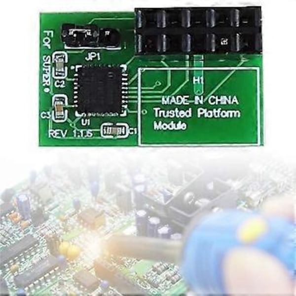 10Pin SPI TPM 2.0 -moduuli Trusted Platform TPM 2.0 Horisontaalinen Trusted Platform -moduuli -AOM-TPM-Parallel(B) -laitteelle