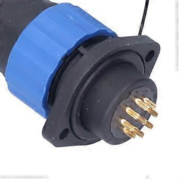 IP68 Vattentät Kontaktdon Fläns Aviation Hane Hona Butt Strömkontakt AC250V 5A SP209 Stift