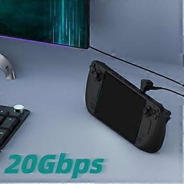 90 Graders USB-C Hane till USB-C USB 2.0 Hona Adapter Rät Vinkel 20Gbps