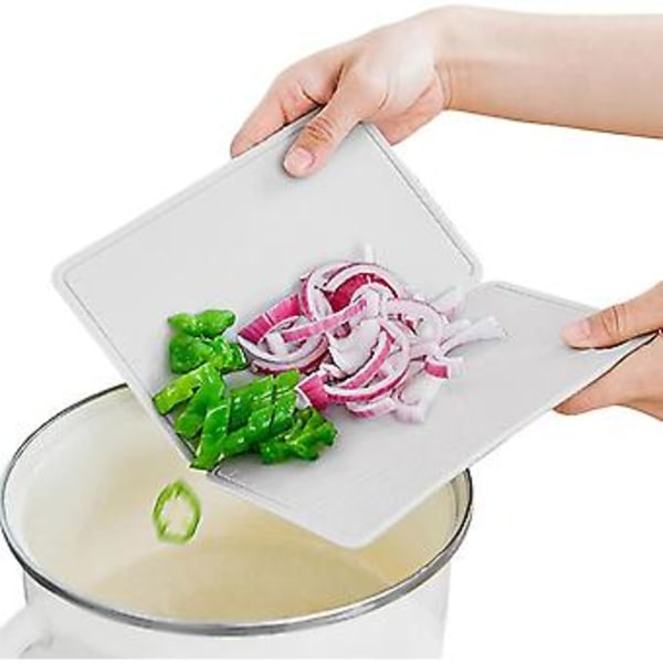 Flexibel Skärbräda 1st Bärbar Hackbräda Med Lätthanterliga Handtag Grönsaker Frukter Livsmedelsgodkänd Hackbräda För Kök Grönsaksskärning (d-4-)
