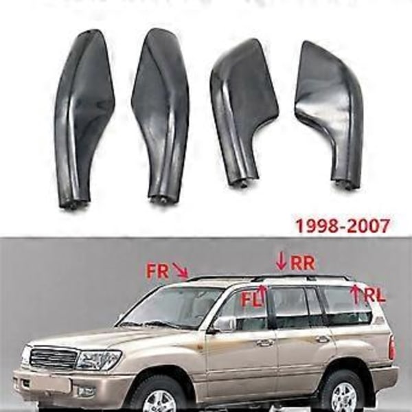 Vasemman takana olevan kattotelineen suojus kattotelineen suojus kiskon päätykuori suojaa Land Cruiser LC100 LX470 1998-2007