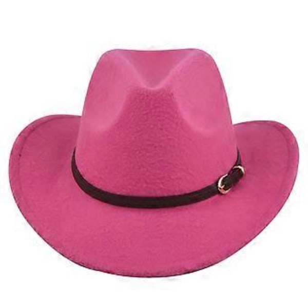 Europæisk og amerikansk retro imitation fårehat cowboyhat filthat uldhat national vindhat retro jazzhat