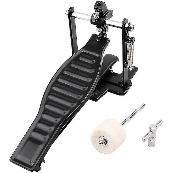 Trommepedal Sort Aluminiumlegering Børne Rack Trommesæt Med Trommestik & Trommenøgle