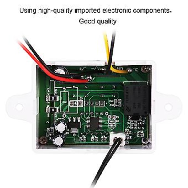 12/24/220V 10A Mikrocomputer Digital LED Temperaturregulator Termostat Kontrolkontakt Og Probe