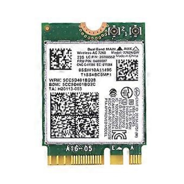 7260NGW WIFI Kort 04X6007 til T440 X240 Y40 Y70 Y50 4.0 Trådløs Netværksadapter Bluetooth-kompatibel 4.0