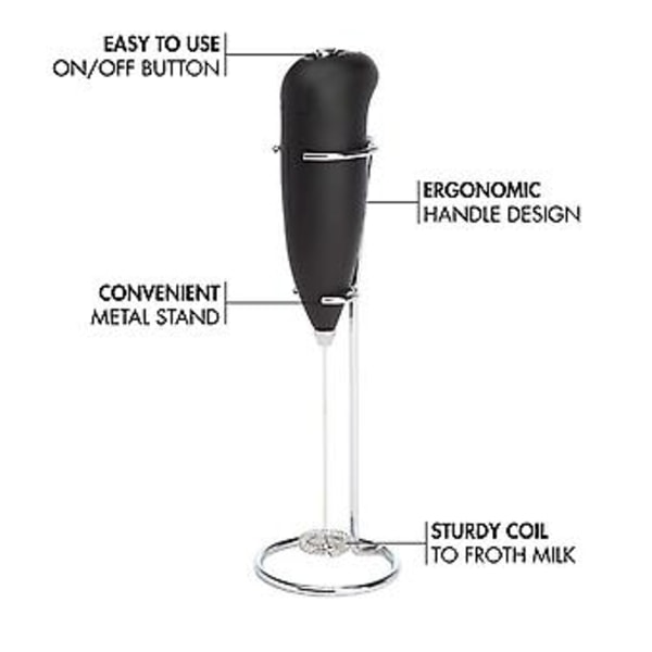 Melkeskummer med D Håndholdt Visp Drikkeskummer Mini Blender Mikser For Frappe Proo