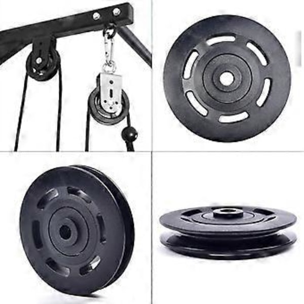 90mm Köysipyörä, Vaijerikela Nylonpyörä Köydet DIY Kuntosalilaitteet