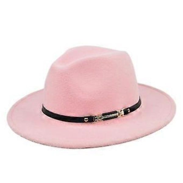 Ny koreansk stil mode elegant jazzhatt yllehatt dam vår och höst vinter ylle retro litterär stor brätte hatt