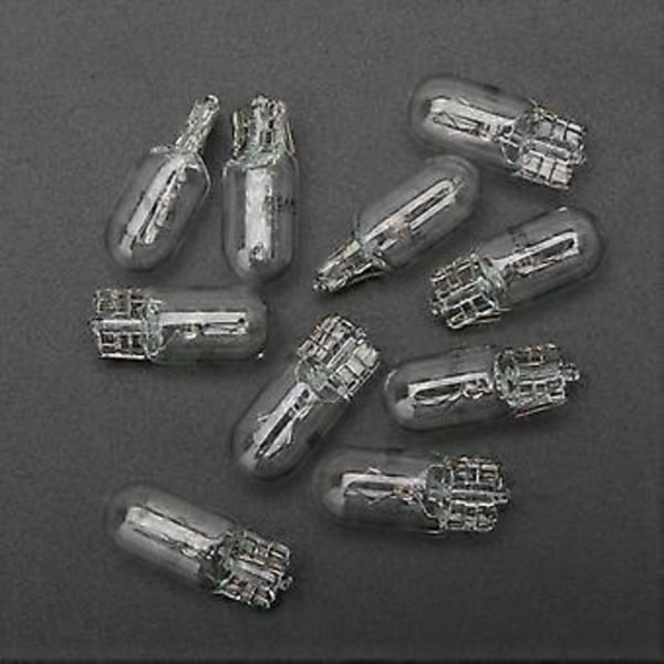10 stk. Bil LED T5 W5W 1,2W 194 501 Lys Kilder Hvit Lampe Maker Side Instrument