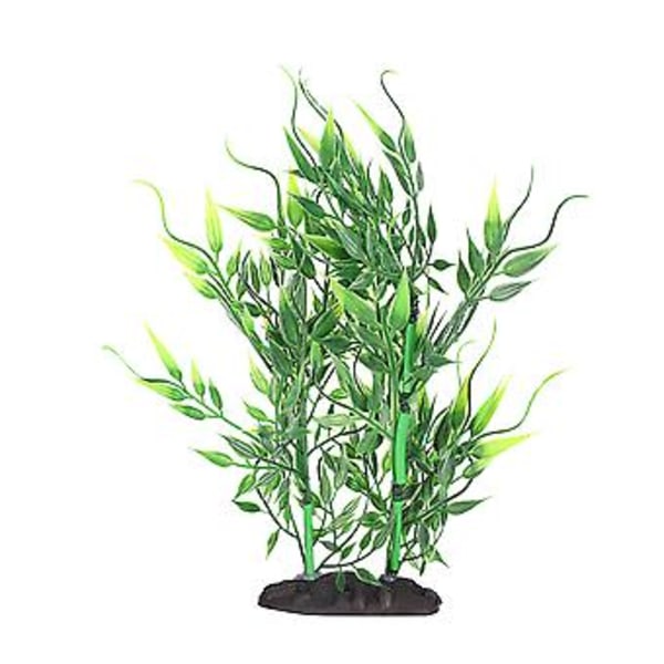 Akvarium Kunstig Grønn Bambus Vannplante Akvarium Simulering Vann Gress Dekorasjon A303 Små Bambusblader Grønn
