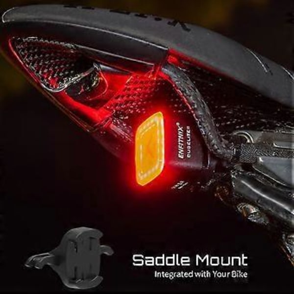 Cubeliteiii Cykellampa Smart Baklampa Automatisk Broms Bakljus Lättvikt Ultra Stark Led Wa