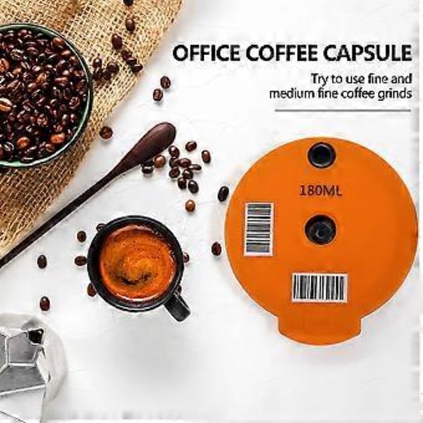 Återanvändbara kaffekapslar, kompatibla med -S maskiner, påfyllningsbara kaffepods med kaffefilter 180 ml