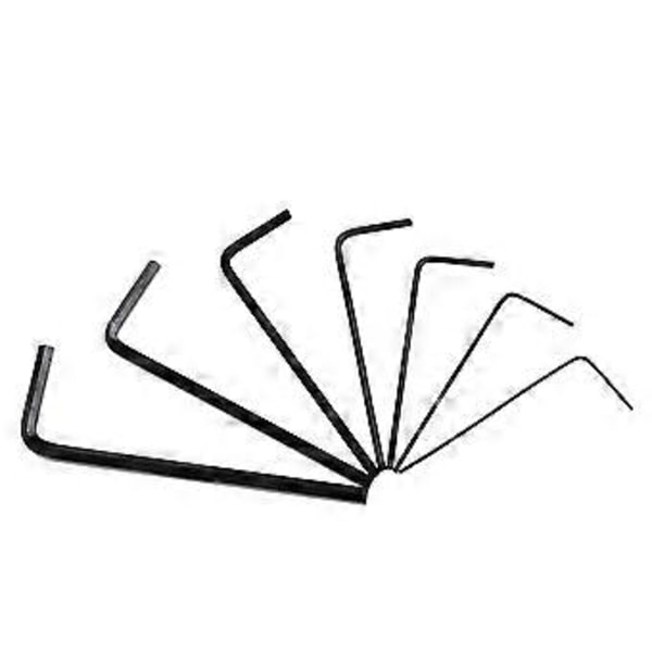 Nytt 7 stk. 0,7 mm-3 mm Mini Sekskant Hex Allen for Nøkkelsett Skiftenøkkel Skrutrekker Verktøy Ki