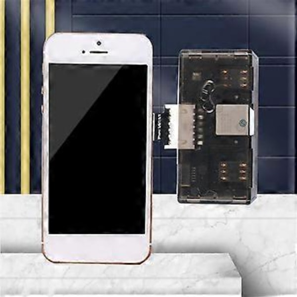4-paikkainen SIM-korttisovitin Multi-SIM-kortinlukija Mini SIM Nano erillisellä ohjauskytkimellä 5/6/7/8/X /Androidille