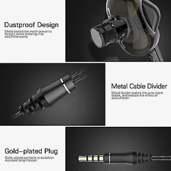 In-ear Hörlurar Phs Trådbundna Phs Hörlurar Sport Trådbundna Hörlurar Musik Ets