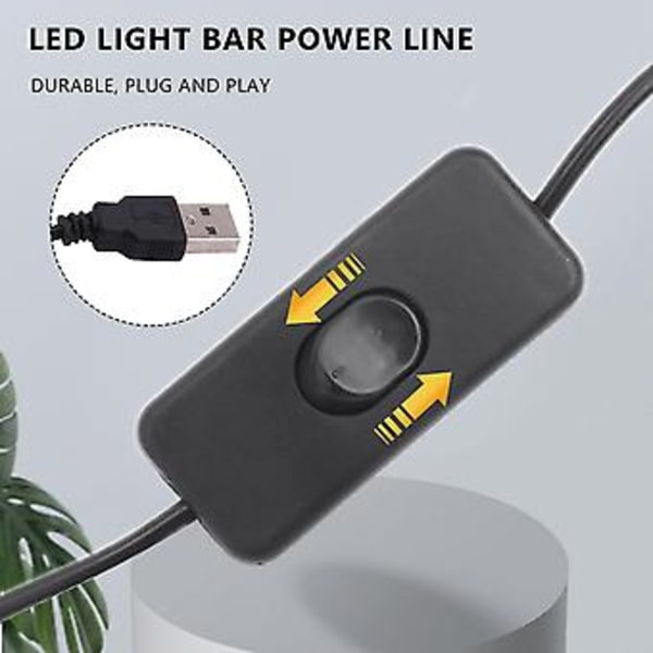 USB A til Fe Forlengelseskabel med På/Av-bryter