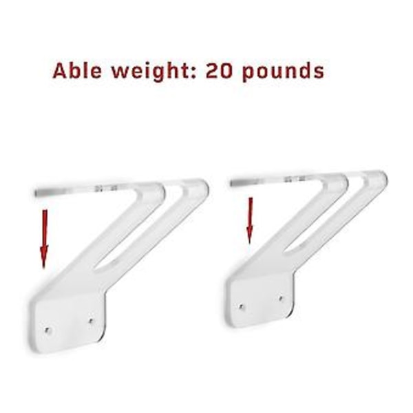 2 stk. Akryl K Padle Rack Tilbehør Kano Sup K Padle Rack Båt Padle Display Hol