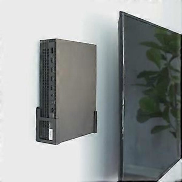 Robust Metallfäste Väggmonterad Hållare Ställ Bekväm Speluppsättningshylla med Kabelhantering för XB One X