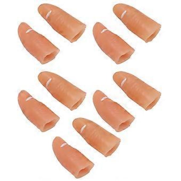 Falske fingerlys, 5 par fingerlysrekvisitt falsk fingerlampe tommellampe fremtidssikker design