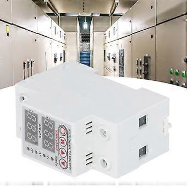 Yli- ja alijännitesuoja Rele Säädettävä Älykäs Suojalaite 63A 220V SVP918