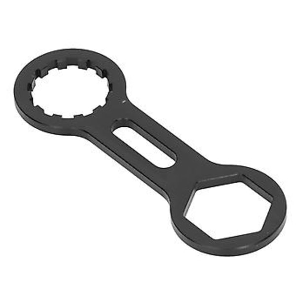 Cykel Forgaffel Reparationsværktøj, Aluminiumlegering, Sort, Mountainbike Hætte Afmonteringsnøgle, Egnet til Hydrauliske & Mekaniske Gafler, Holdbar