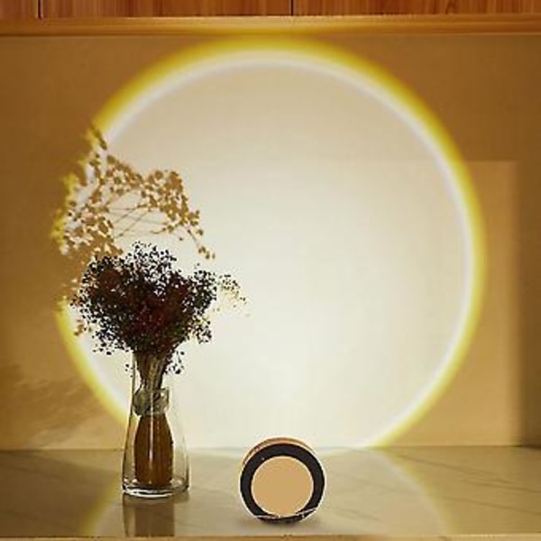 Trådlös Solnedgångslampa Projektor Dekorativ Hemlampa LED S För Kit Display ,