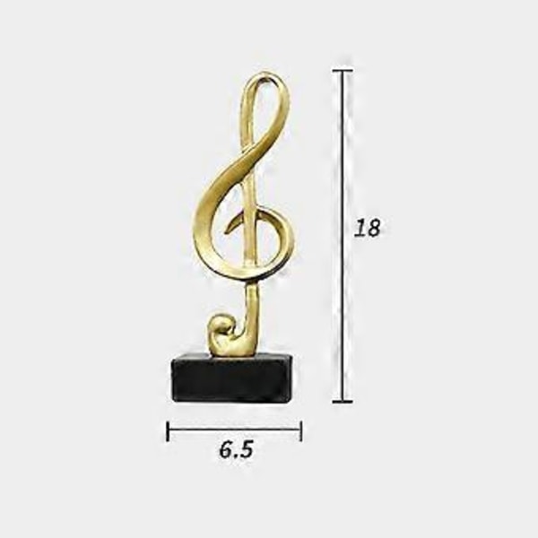 Nuottipatsas, Musiikkiveistos Musiikki-instrumentin pienoismalli jalustalla Hartsi Pöytäkoriste Ornamentti, 1 kpl