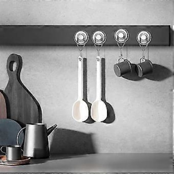 110 Lbs Magnetiske Kroge Drejelig Sving, Kraftige Kroge Magnet Bøjle Til Ophængning, Grill, Krydstogtkabine 6 stk