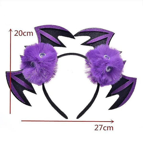 2 kpl Halloween musta söpö lepakko pääpanta puku tarvikkeet