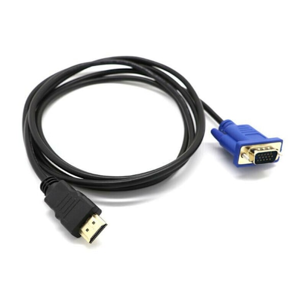 HDMI-VGA-muunnin 1080P HDMI-VGA-kaapeliadapteri 1,8 m (sirun kanssa) MNS