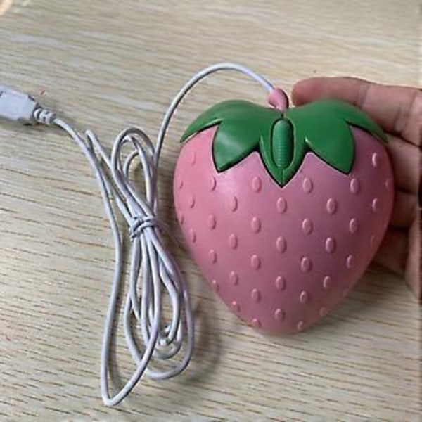 Stilig Rosa USB-Mus Kompakt Optisk Gamingmus for Kontor og Skrivebord