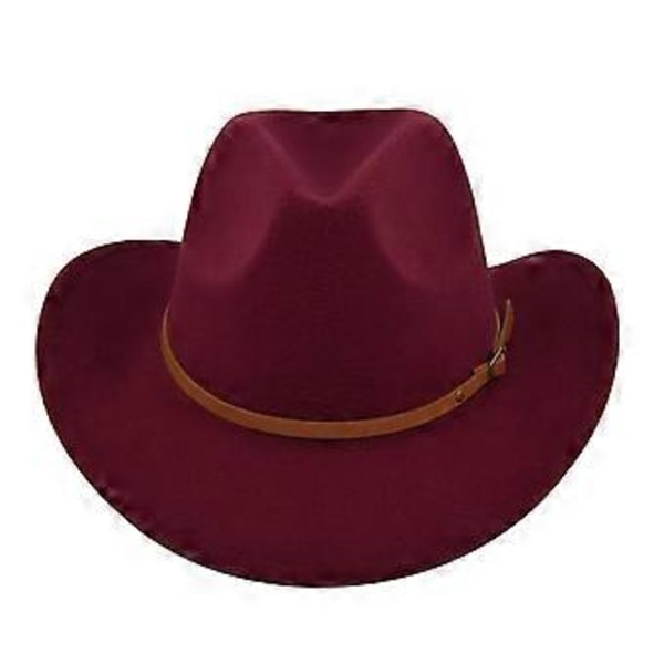 Huopahattu retro jäljitelmä lammas hattu cowboy hattu vyö villahattu kansallinen huppu retro jazz hattu