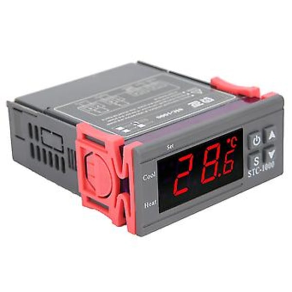 STC‑1000 Digital Temperaturregulator Køling og Opvarmning Termostat med Sensor AC110‑220V
