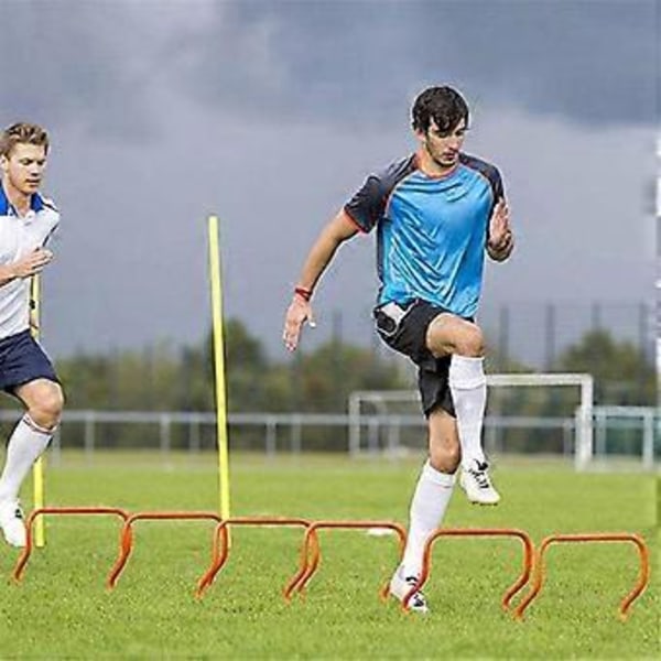 Agility Træning Speed Hække 15cm Fodbold Træningshæk Overligger til Fodboldtræning - Orange
