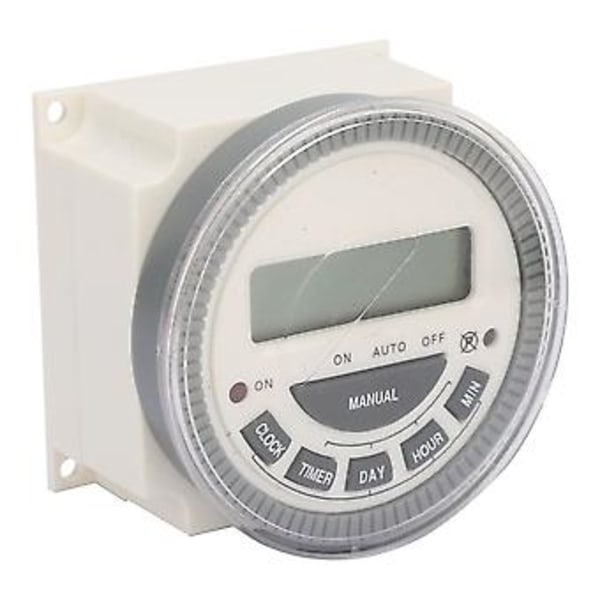 TM619H-2 110/220V 30A Digitaalinen LCD Virtakytkin Ohjelmoitava Ajastinkytkinrele (110V)
