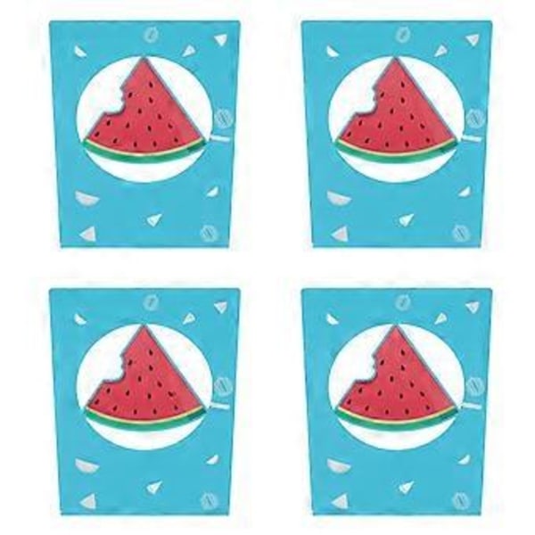 4 st Vattenmelon Bokstöd i Metall: Halkfria, Utsökt Design för Dekorativt Skrivbordsbruk