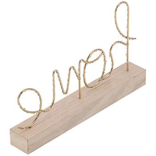 Bogstavlampe til hjemmet, Natlampe Bogstavdekoration Natlys Dekoration Lys til stue Moderne design