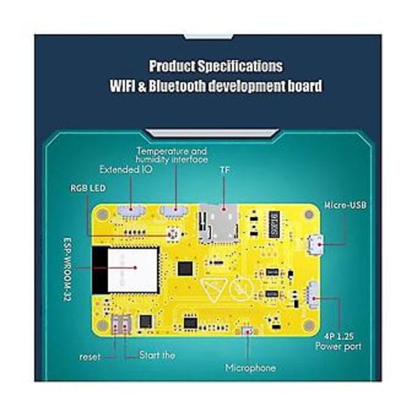 Esp32-kortti Wifi Hammas 2,8 tuuman 240x320 Näyttö Tft-moduuli Kosketusnäyttö