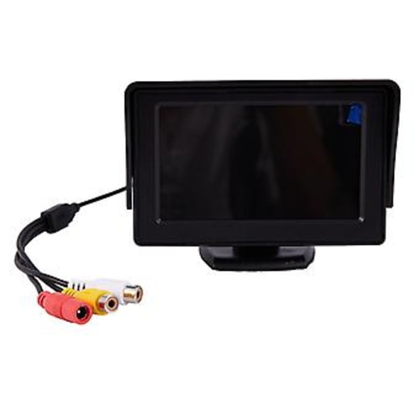 2-i-1 Bilparkeringssystem Kit 4.3 Tum TFT LCD Skärm Mon + Backningskamera B