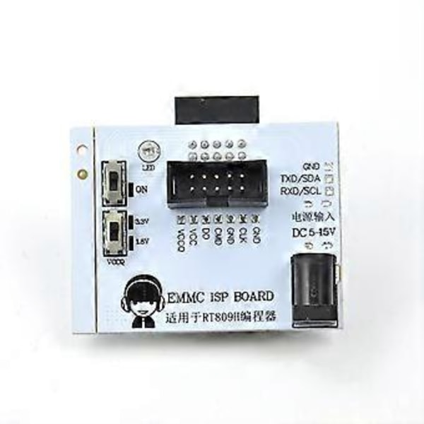 RT809H Programmer Adapter EMMC ISP-kort för Test Clip Snabb Skriv- och Läshastighet Kalkylatorchips